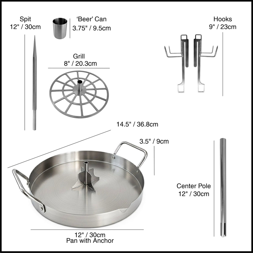 UpRoaster Vertical Stainless Steel Roasting Pan