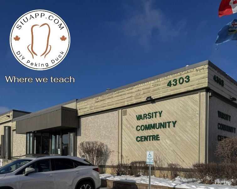 Varsity Community Centre at 4303 Varsity Drive NW, Calgary, where SiuApp's DIY Peking Duck cooking classes are held.
